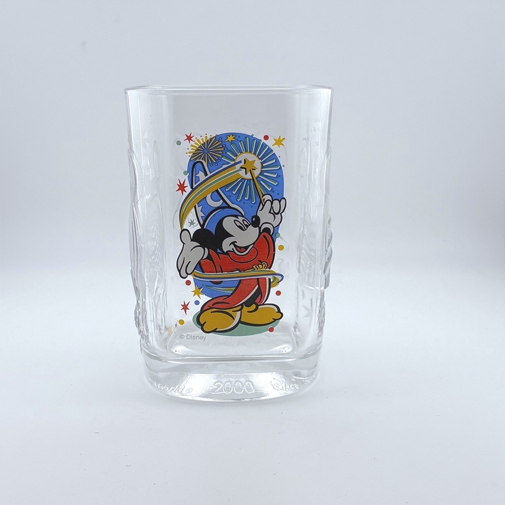 Disney‎ 2000 Millennium Celebration Glass Sorcerer Mickey McDonald's Vintage